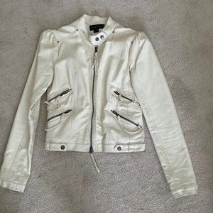 xs leather-like jacket